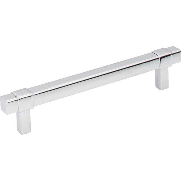 Jeffrey Alexander 128 mm Center-to-Center Polished Chrome Square Zane Cabinet Pull 293-128PC - main